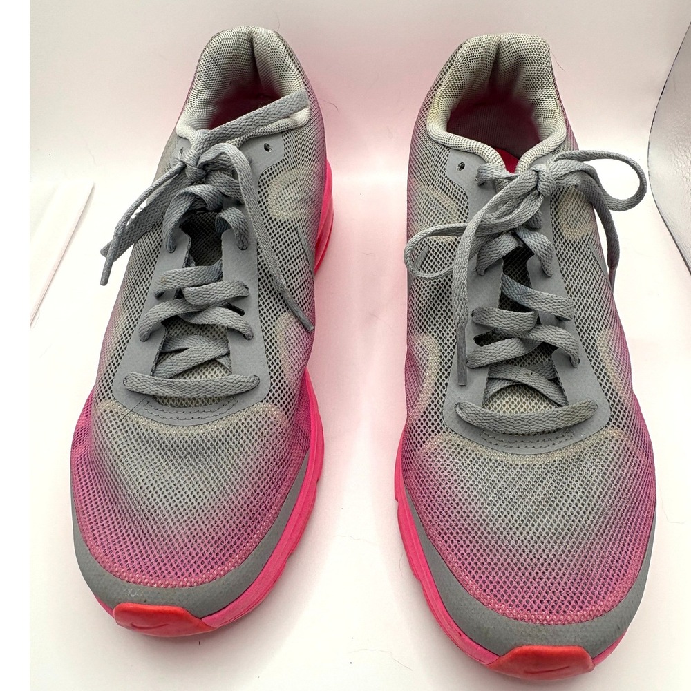 Nike Air Max Sequent Wolf Grey Hyper Pink Running Shoes 724984-002 Womens 7.5